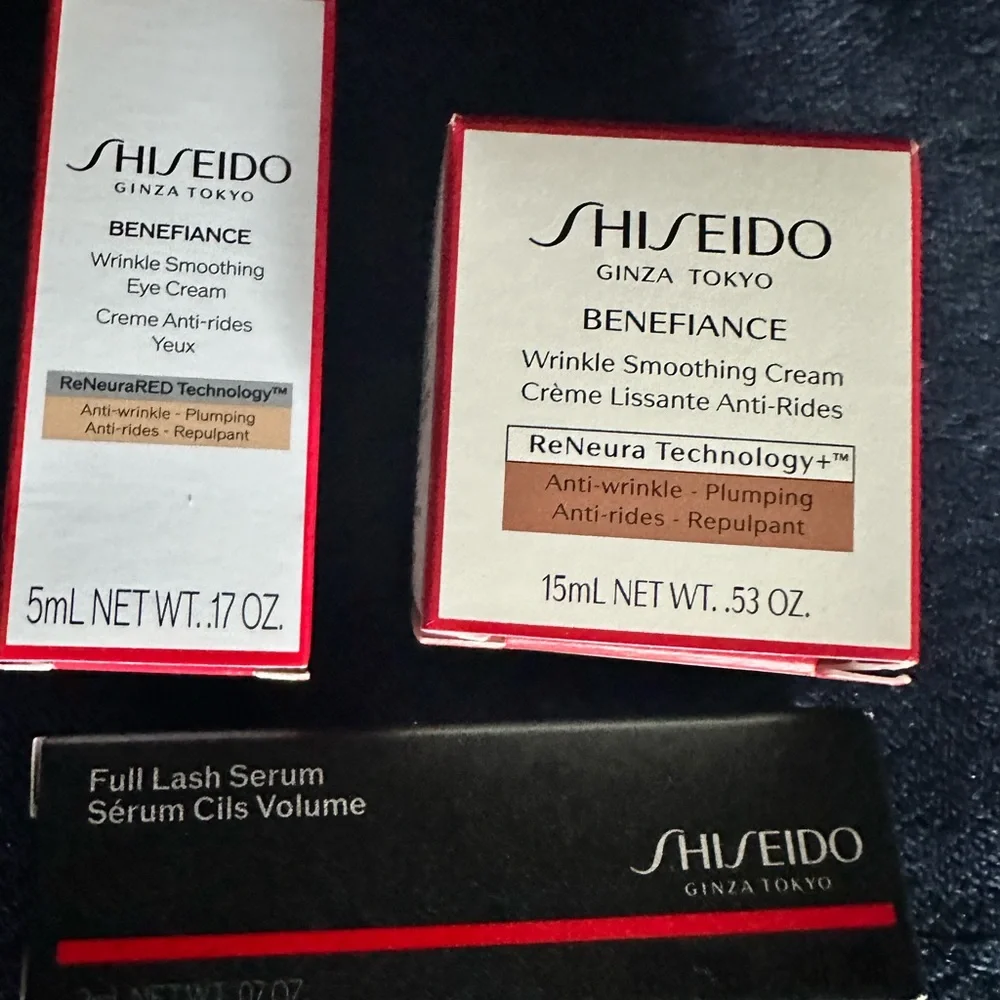 Shiseido Benefiance Wrinkle Smoothing Cream & Eye Cream - Mini Bundle